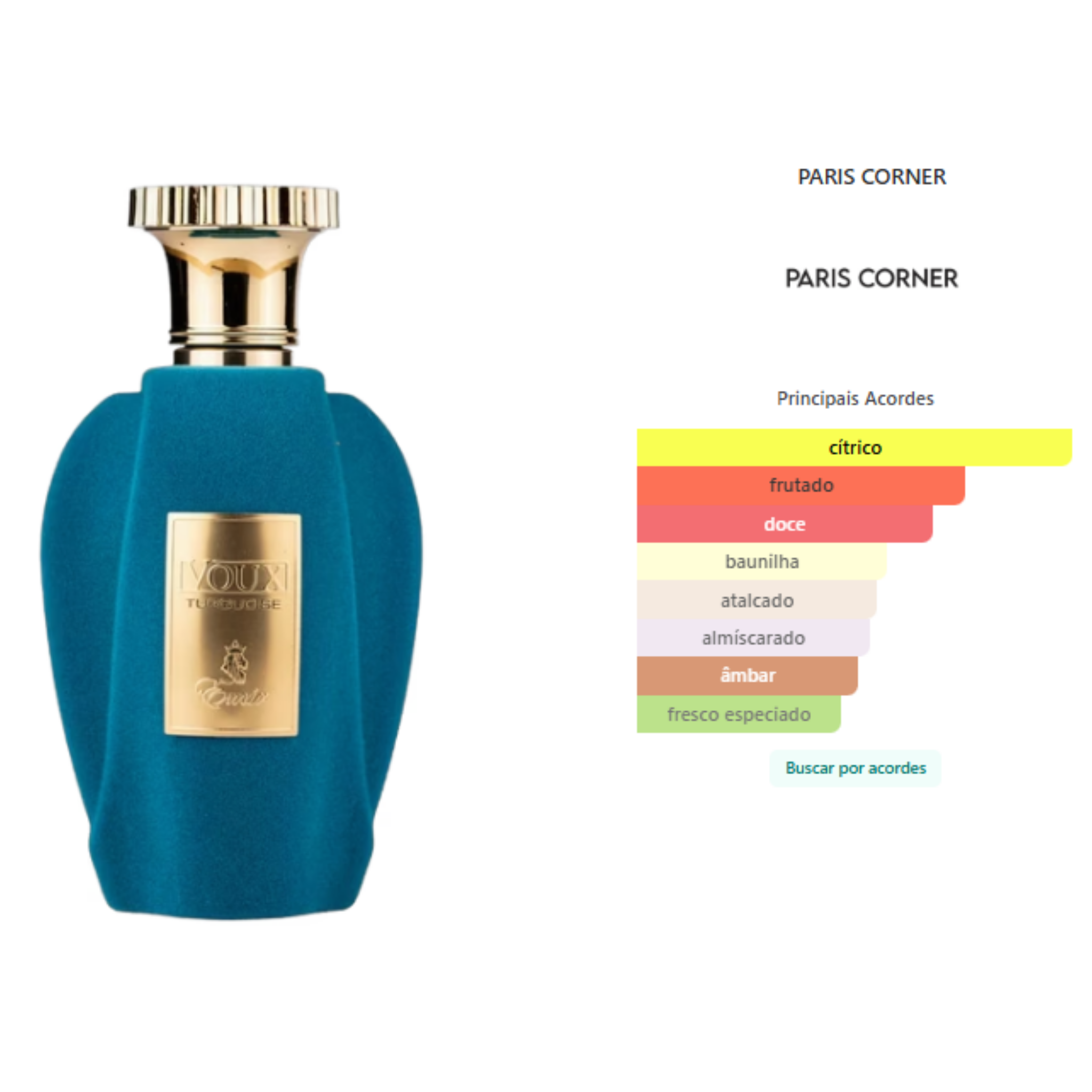 Paris Corner Emir Voux Turquoise EDP - Decant